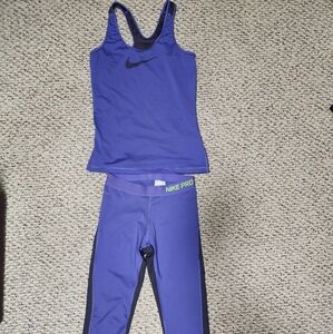 Womens Nike Dri fit workout set